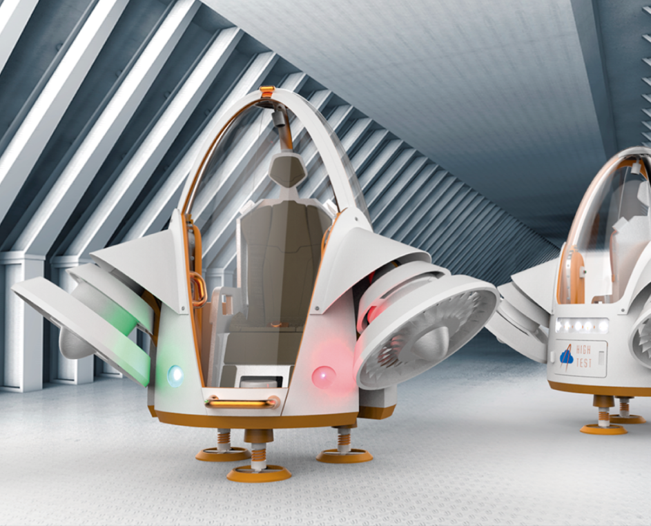 Vehículo Unipersonal con Tipología de Dron
